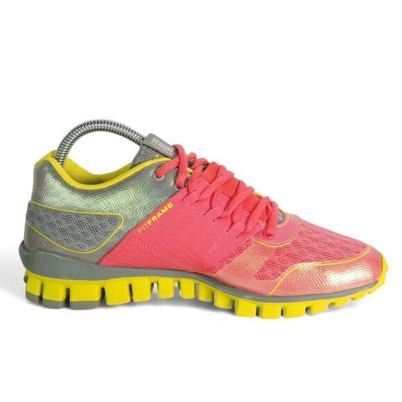 Reebok Realflex Fitframe Strength TR Training Pink Coral/Yellow V45962 Women's 8 - Picture 7 of 11